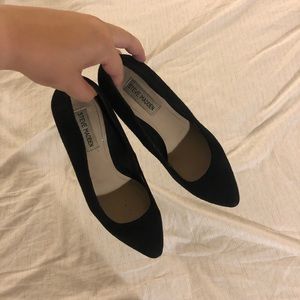 Steve Madden suede black stilettos